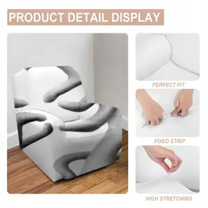 Amorphous Shapes Single Person Sofa Cover