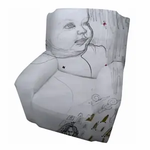 Baby - Drawing Pencil Single Person Sofa Cover