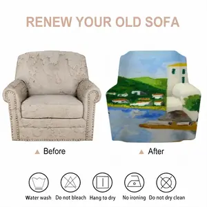 Cadaques (Spain) Single Person Sofa Cover