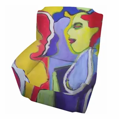 Woman Talk Single Person Sofa Cover