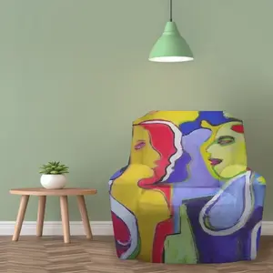 Woman Talk Single Person Sofa Cover