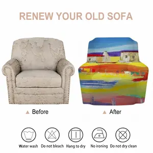 Rural Cottages Single Person Sofa Cover