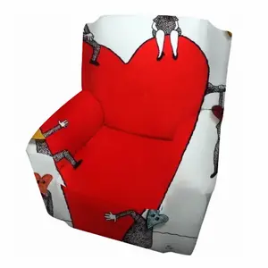 Love Is All Around Single Person Sofa Cover