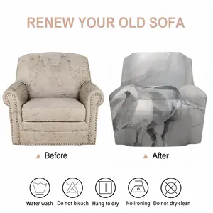 Gray Horse Iii Single Person Sofa Cover