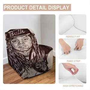 King Louie Portrait Single Person Sofa Cover