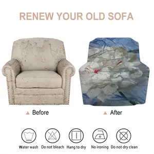 ”White Peony” Single Person Sofa Cover