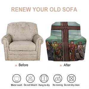 Cross Of Faith Single Person Sofa Cover