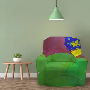 Green Woman Single Person Sofa Cover