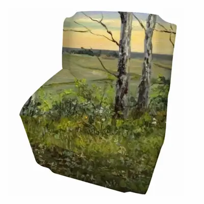 Birch Trees At Sunrise Single Person Sofa Cover