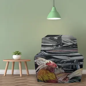 Roosters And Gt3 Single Person Sofa Cover