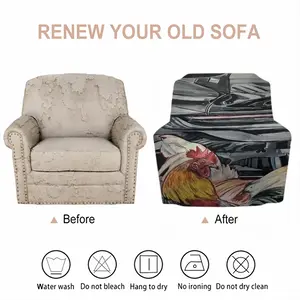 Roosters And Gt3 Single Person Sofa Cover