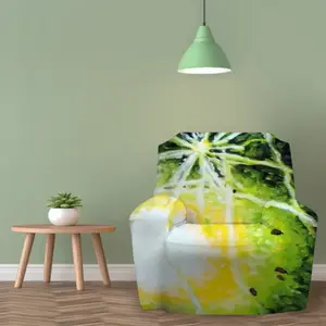 Green Fireworks Single Person Sofa Cover