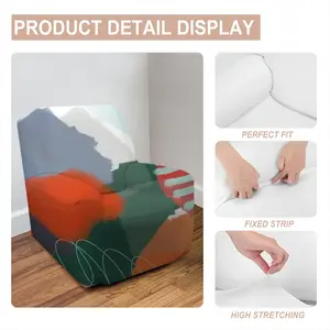 Modern Extra Large Orange Single Person Sofa Cover