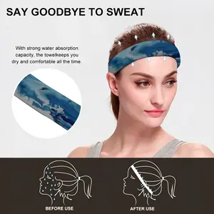 Ocean Clouds Sports Sweatband