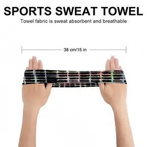 Grid (Bleeding) Sports Sweatband