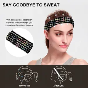 Grid (Bleeding) Sports Sweatband