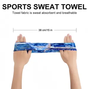 True Blue Sports Sweatband