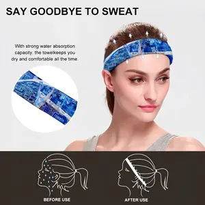 True Blue Sports Sweatband