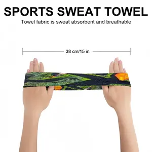 Minute Hand Fragment B Sports Sweatband