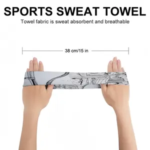 Mandala Of The Bathroom Sports Sweatband