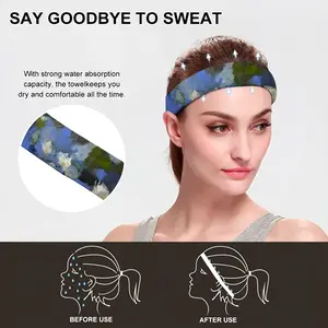 Water Lilies Sports Sweatband