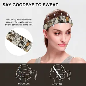 Emergency Optimism (Collage) Sports Sweatband