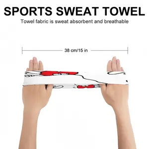 Love Cheating Sports Sweatband