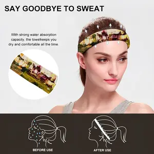 Blooming Cherry Trees Sports Sweatband