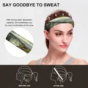 Minnihaha-Curling Waterfall Sports Sweatband