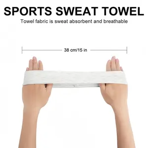 Bloomers White Sports Sweatband