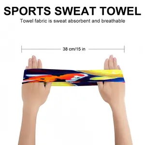 Koi Fish In The Pond Sports Sweatband