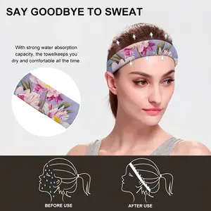 The Kingdom Of Peonies Sports Sweatband