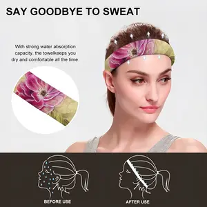 Smell Of Rose Sports Sweatband