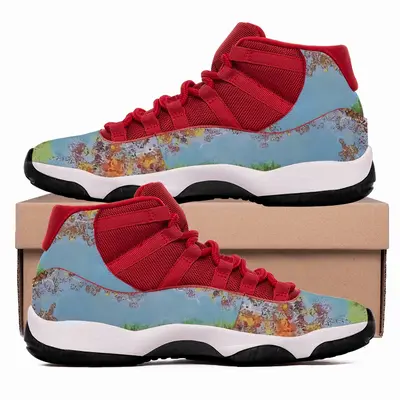 Men Two Autumn Trees HD11 Basketball Sneakers