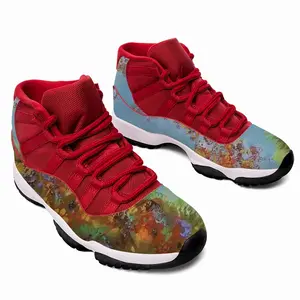 Men Two Autumn Trees HD11 Basketball Sneakers