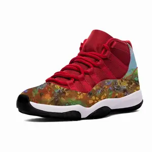 Men Two Autumn Trees HD11 Basketball Sneakers