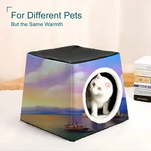 Italian Sea Landscape Pet Kennel