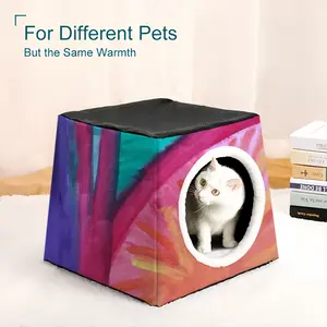 Colorful Straws Pet Kennel