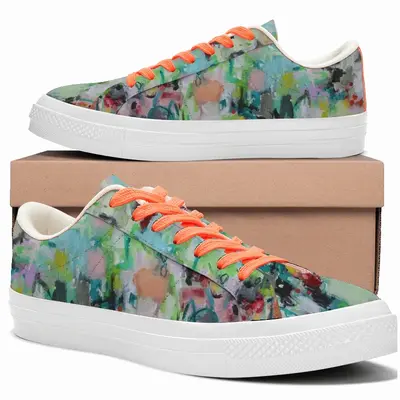 Men Anniversary Flowers Low Top Canvas Shoes