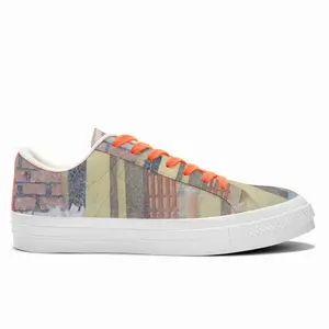 Men A Crowd Began To Form Low Top Canvas Shoes