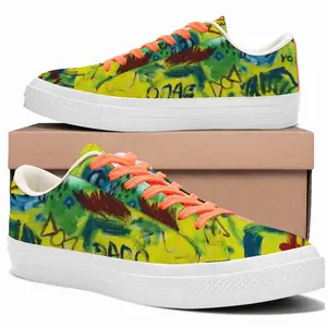 Men The West Got Blood On Their Hands Low Top Canvas Shoes