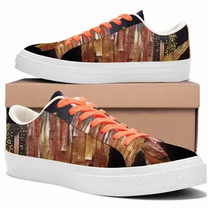 Men Crystals Low Top Canvas Shoes