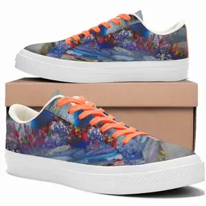 Men Flooded Streams Low Top Canvas Shoes