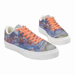 Men Flooded Streams Low Top Canvas Shoes