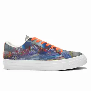 Men Flooded Streams Low Top Canvas Shoes