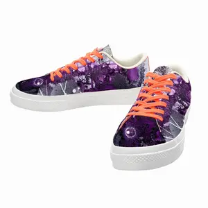 Men Basic Violet Low Top Canvas Shoes