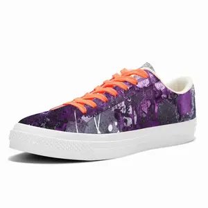 Men Basic Violet Low Top Canvas Shoes