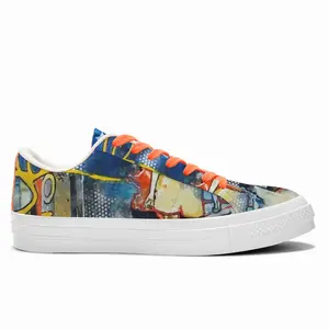 Men Urban Night Walk Low Top Canvas Shoes