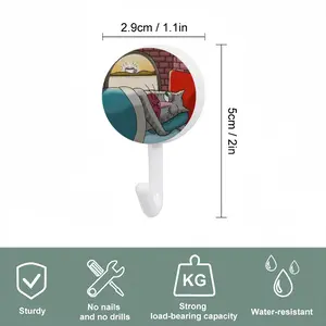 Morning Macchiato Circular Plastic Hook