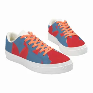 Men Flag 1 Low Top Canvas Shoes